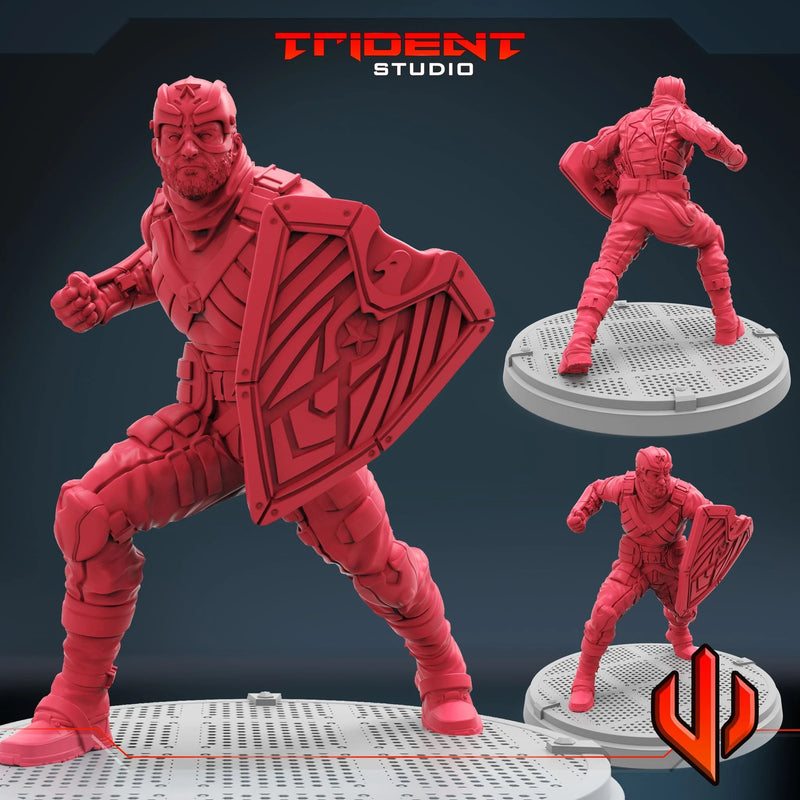 Soldier Boy The Boys MCP-compatible 40mm resin proxy miniature by Trident Miniatures - product image 1