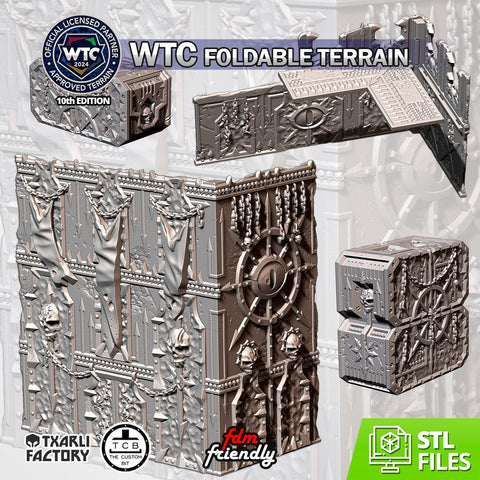 WTC Foldable Chaos Set 3D printed terrain view 1