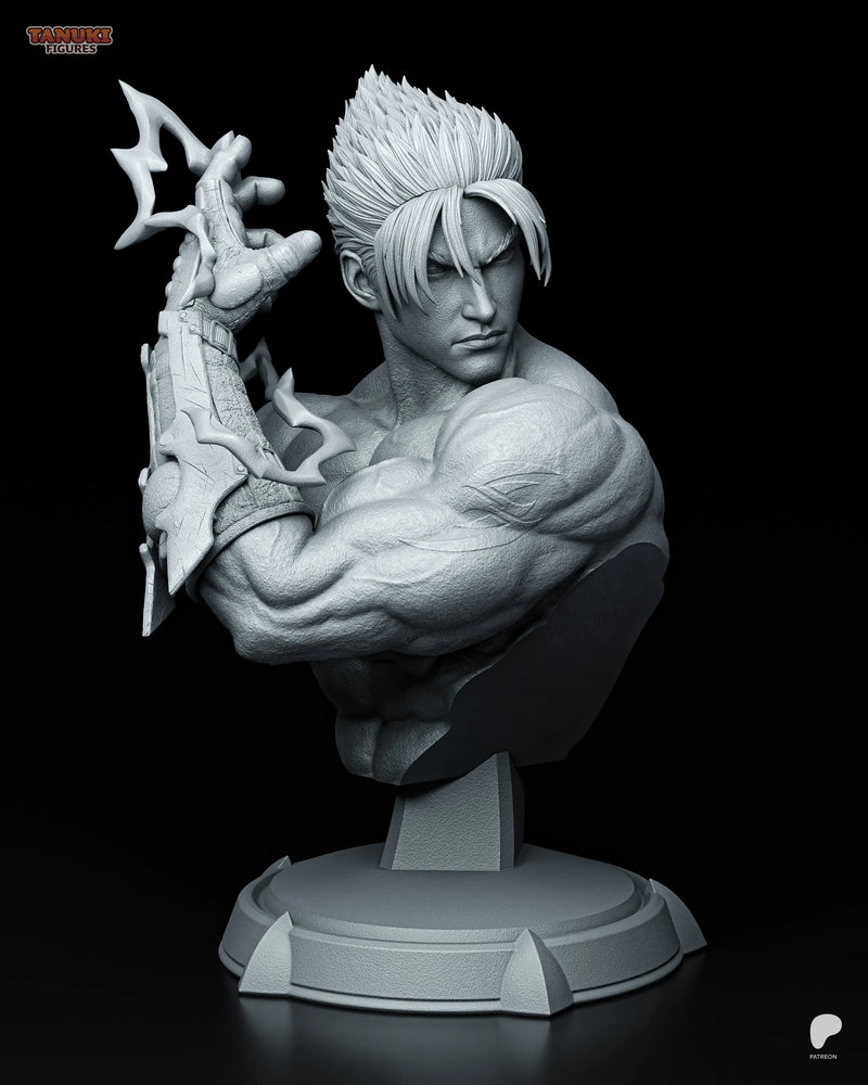 Jin Kazama Resin Statue & Bust - Bust view 1