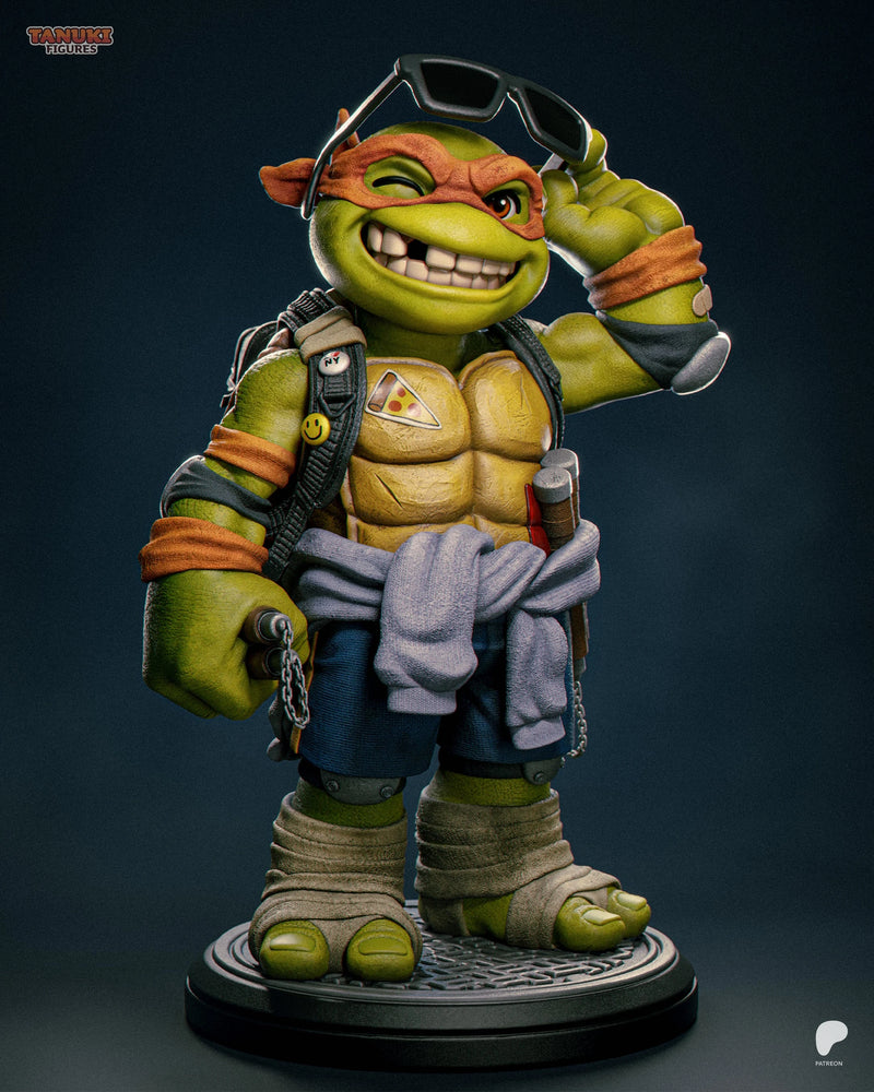 Michelangelo Toon Resin Figure - Toon view 1