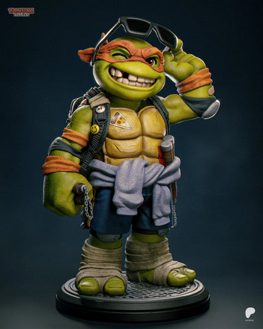 Michelangelo Toon Resin Figure - Toon view 1
