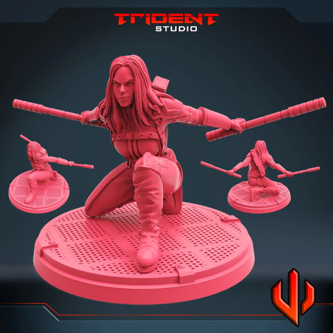 Mockingbird Marvel MCP-compatible 40mm resin proxy miniature by Trident Miniatures - product image 1