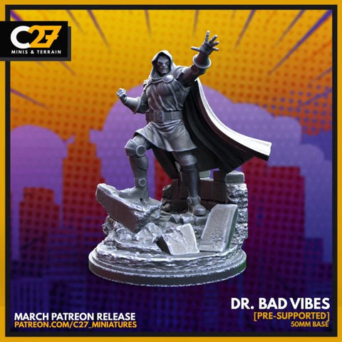Dr. Doom Marvel MCP-compatible resin miniature by C27 Studios - product image 1