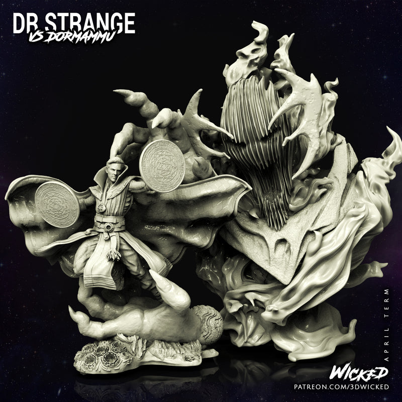 Doctor Strange vs Dormammu Diorama resin diorama kit view 1