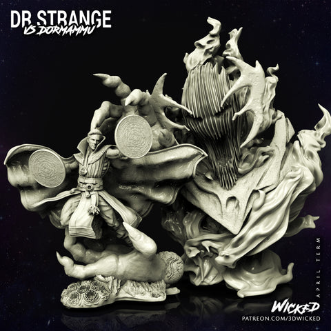 Doctor Strange vs Dormammu Diorama resin diorama kit view 1