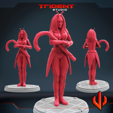 Mantis Christmas Special Marvel MCP-compatible 40mm resin proxy miniature by Trident Miniatures - product image 1