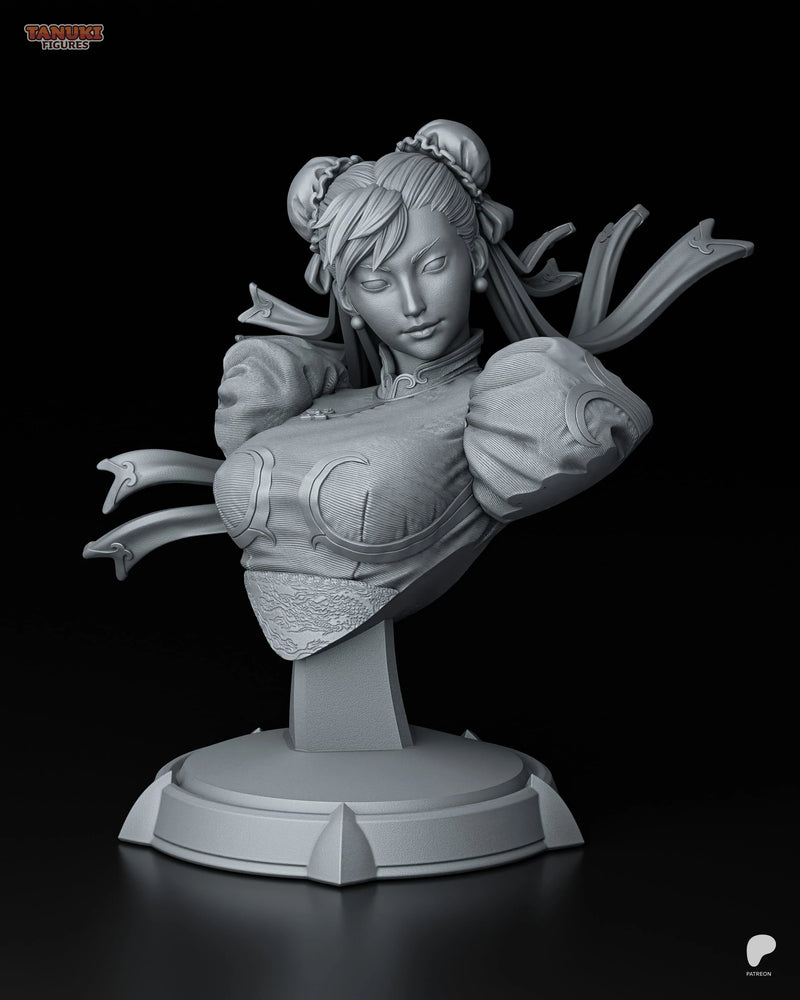Chun-Li Resin Statue & Bust - Bust view 1