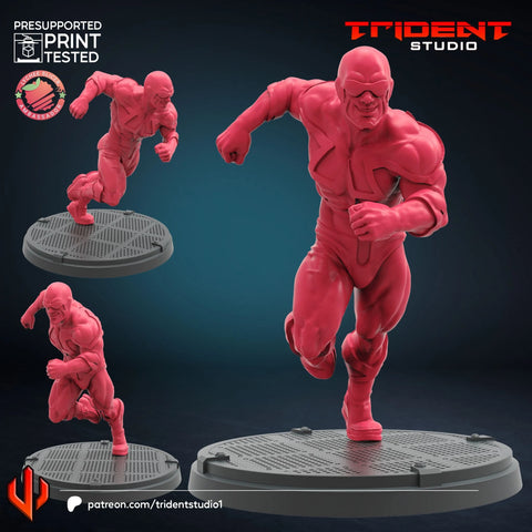 Speed Demon Marvel MCP-compatible 40mm resin proxy miniature by Trident Miniatures - product image 1