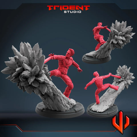 Iceman X-Men 2000 Movie Marvel MCP-compatible 40mm resin proxy miniature by Trident Miniatures - product image 1