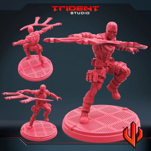 Bullseye Marvel MCP-compatible 40mm resin proxy miniature by Trident Miniatures - product image 1