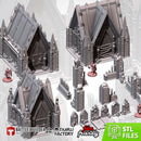Graveyard 3D printed terrain view 1