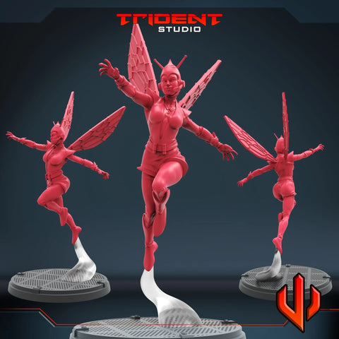 Classic Wasp Marvel MCP-compatible 40mm resin proxy miniature by Trident Miniatures - product image 1