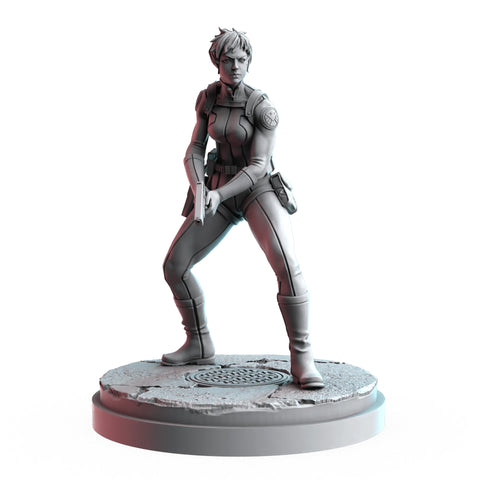 Maria Hill Marvel MCP-compatible resin miniature by C27 Studios - product image 1