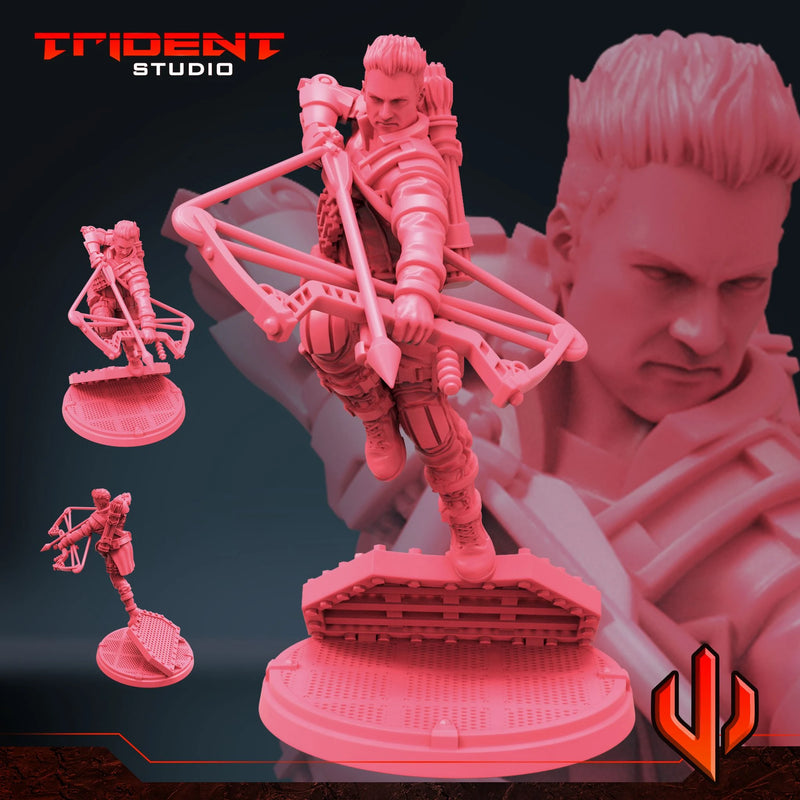 Hawkeye Multiverse - Sculpt B Marvel MCP-compatible 40mm resin proxy miniature by Trident Miniatures - product image 1
