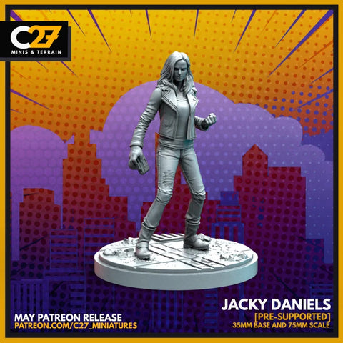 Jessica Jones Marvel MCP-compatible resin miniature by C27 Studios - product image 1
