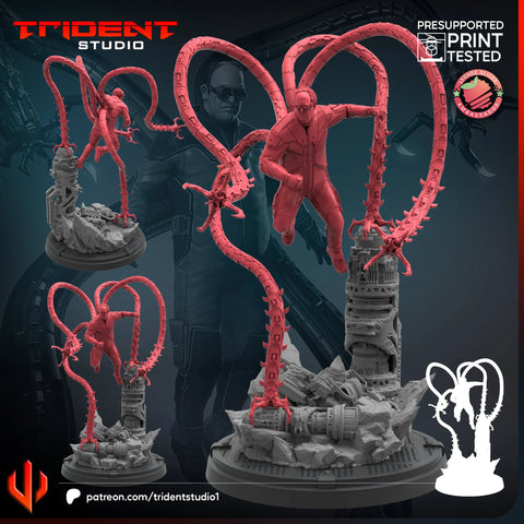 Doctor Octopus PS4 Marvel MCP-compatible 40mm resin proxy miniature by Trident Miniatures - product image 1