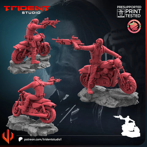 Winter Soldier Thunderbolts Marvel MCP-compatible 40mm resin proxy miniature by Trident Miniatures - product image 1