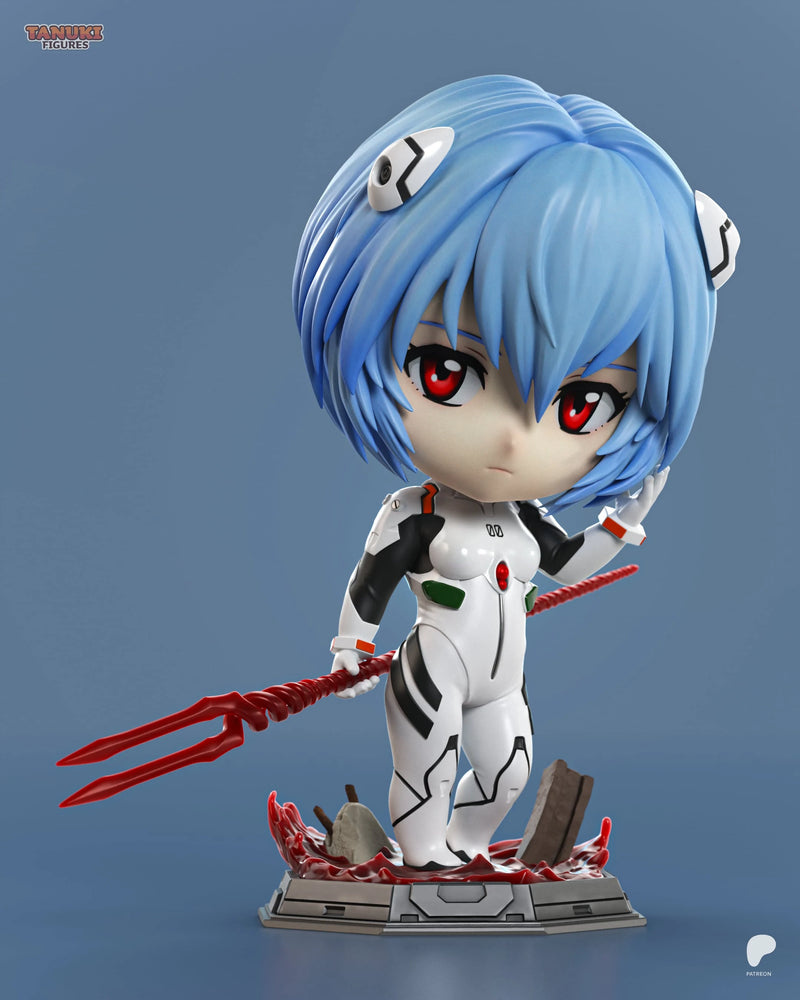 Rei Ayanami Chibi Resin Figure - Chibi view 1