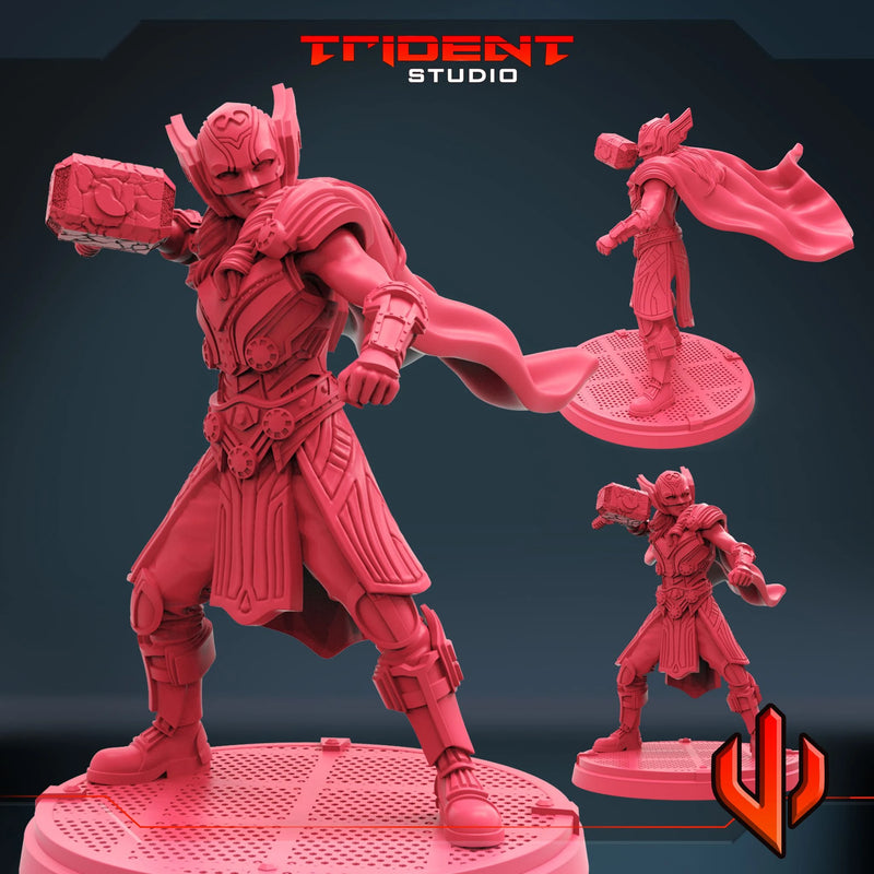Jane Foster Marvel MCP-compatible 40mm resin proxy miniature by Trident Miniatures - product image 1