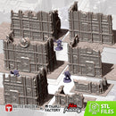 Industrial Ruins GW 10th 3D printed terrain view 1