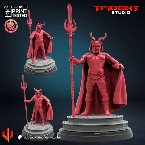 Odin Marvel MCP-compatible 40mm resin proxy miniature by Trident Miniatures - product image 1