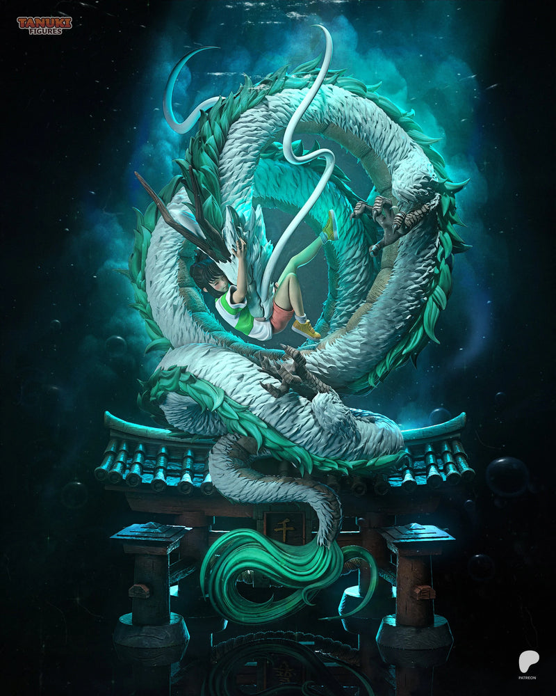Chihiro & Haku Resin Statue & Bust - Full Size view 1