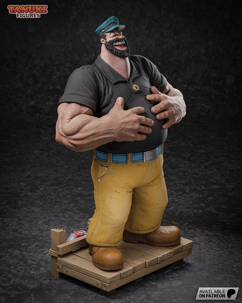 Bluto Resin Statue & Bust - Full Size view 1