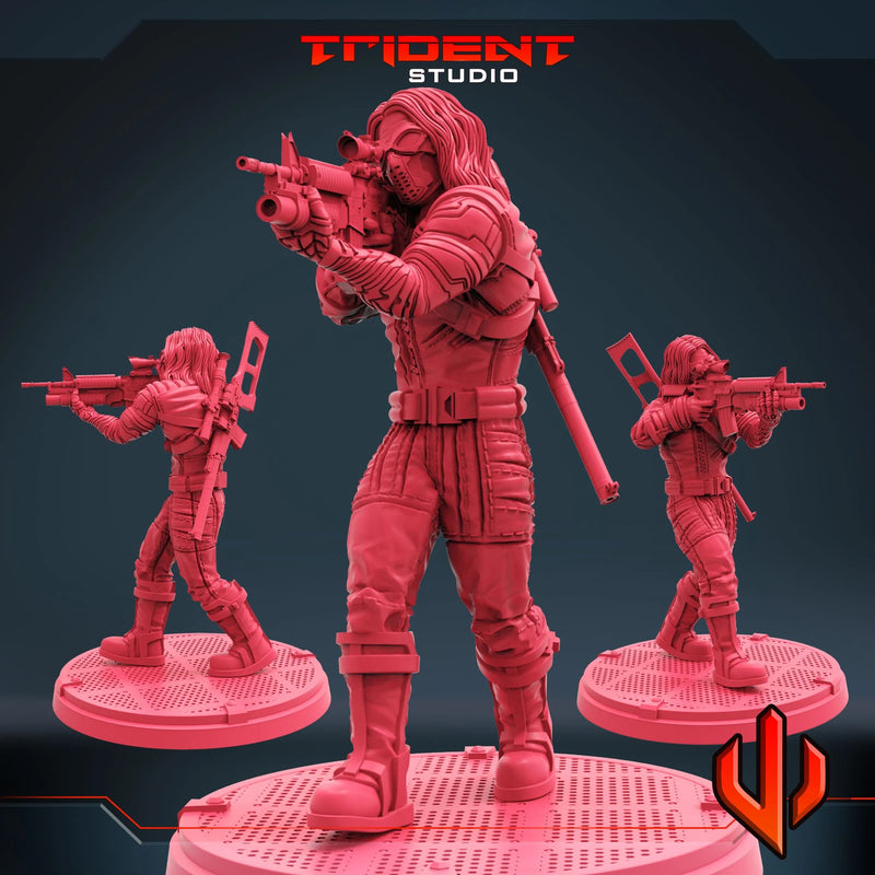 Winter Soldier Marvel MCP-compatible 40mm resin proxy miniature by Trident Miniatures - product image 1