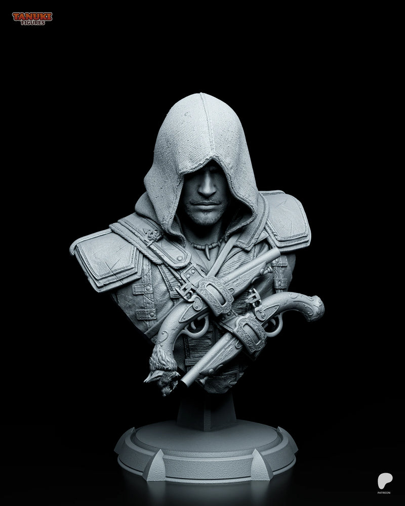 Edward Resin Statue & Bust - Bust view 1