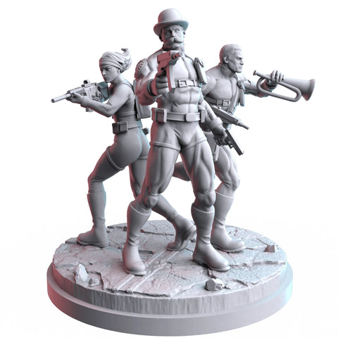 Howling Commandos Marvel MCP-compatible resin miniature by C27 Studios - product image 1