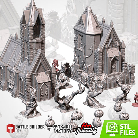 Night Of The Living Dead 3D printed terrain view 1