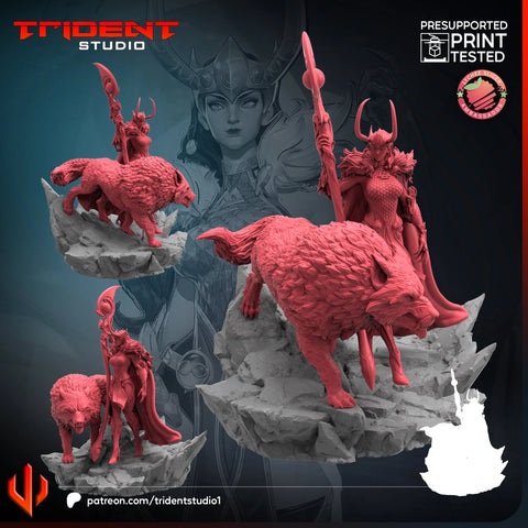 Lady Loki Marvel MCP-compatible 40mm resin proxy miniature by Trident Miniatures - product image 1
