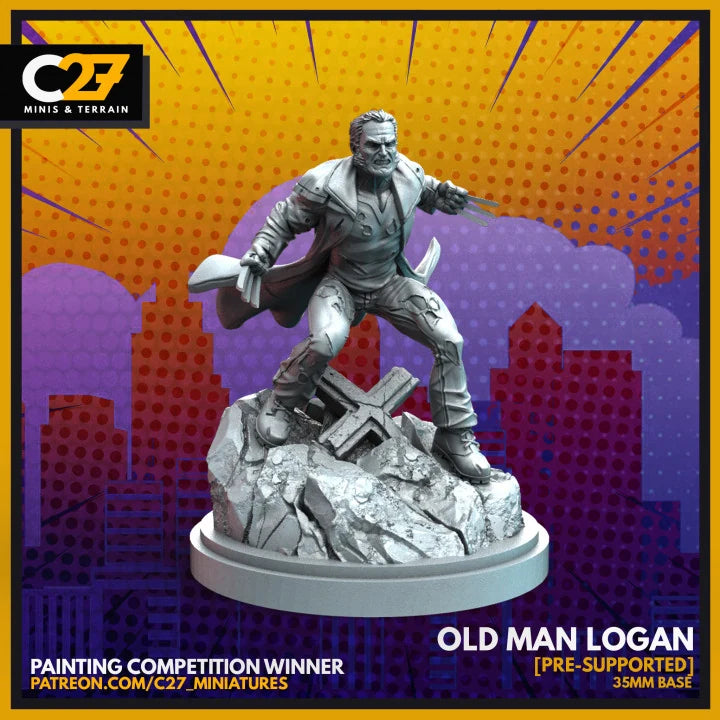 Old Man Logan Marvel MCP-compatible resin miniature by C27 Studios - product image 1