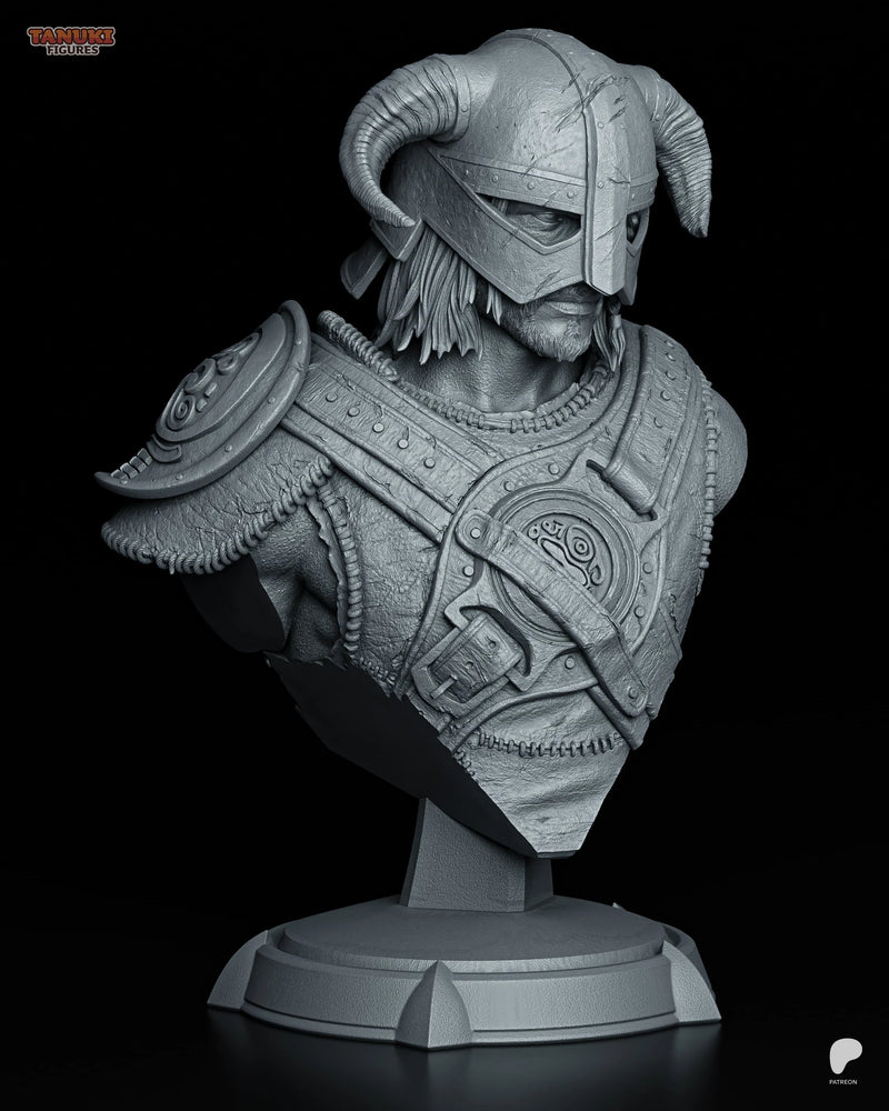 Dovahkiin Resin Statue & Bust - Bust view 1