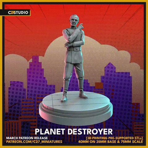Grand Moff Tarkin Star Wars Shatterpoint-compatible resin miniature by C27 Studios - product image 1
