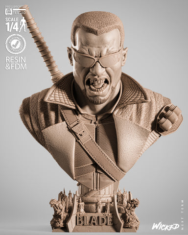 Blade Portrait Bust resin bust kit view 1