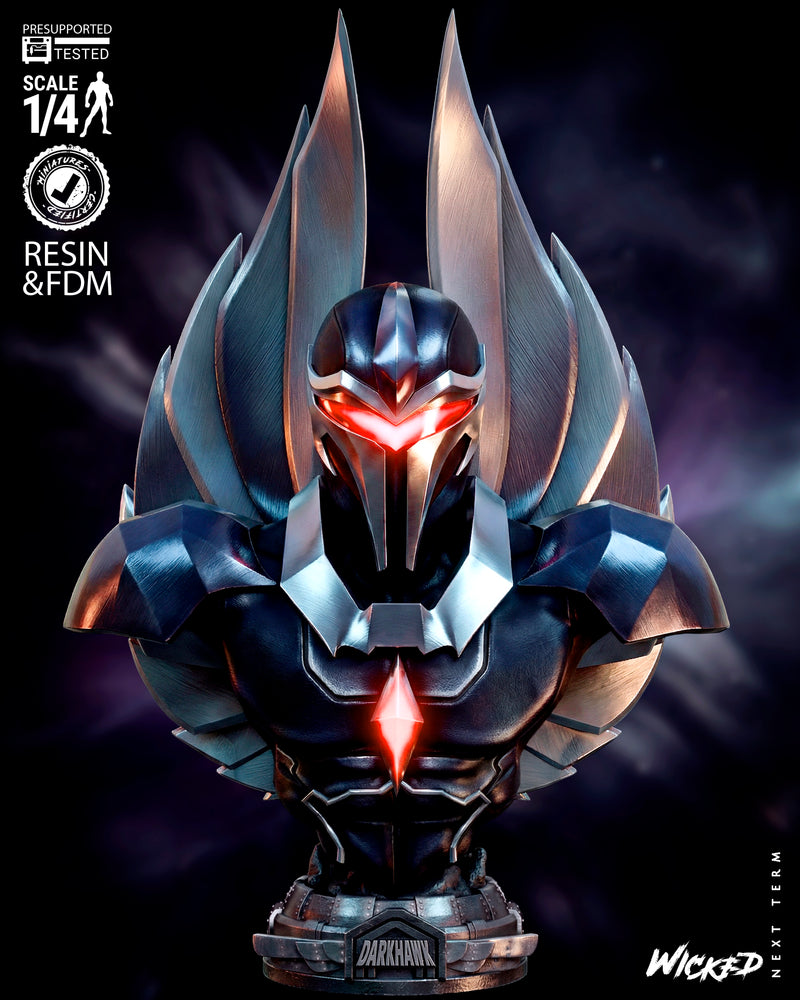 Darkhawk Portrait Bust resin bust kit view 1