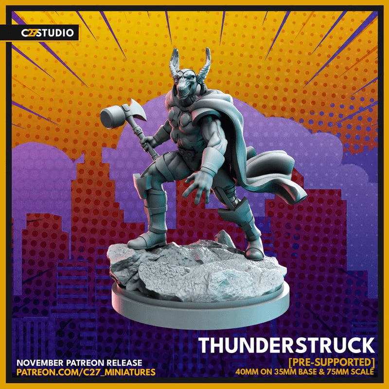 Beta Ray Bill Marvel MCP-compatible resin miniature by C27 Studios - product image 1