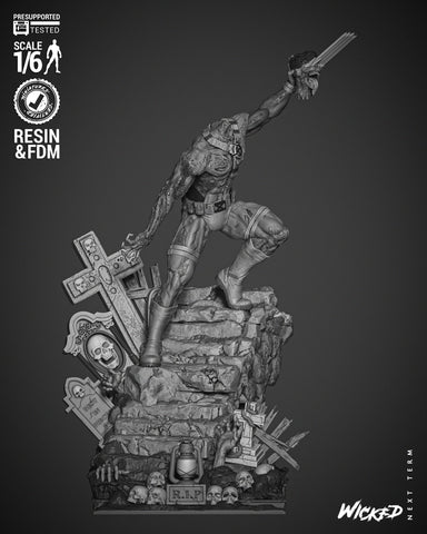 Cyclops Zombie Sculpture resin statue kit view 1