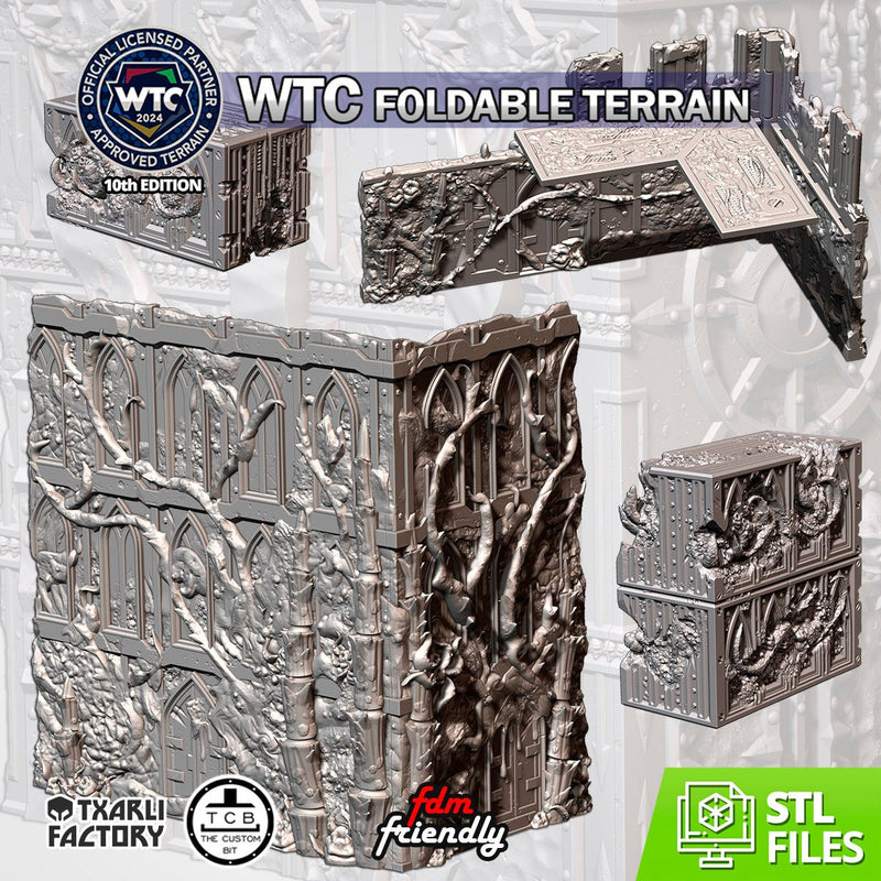 WTC Foldable Nids Set 3D printed terrain view 1
