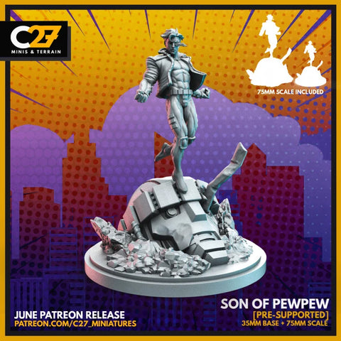 Nate Grey (X-Man) Marvel MCP-compatible resin miniature by C27 Studios - product image 1