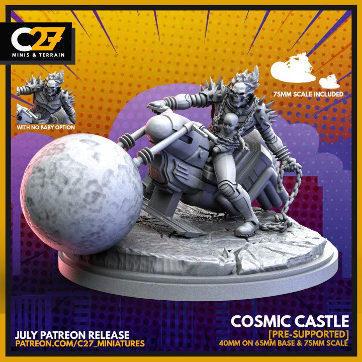 Cosmic Ghost Rider (Punisher) Marvel MCP-compatible resin miniature by C27 Studios - product image 1