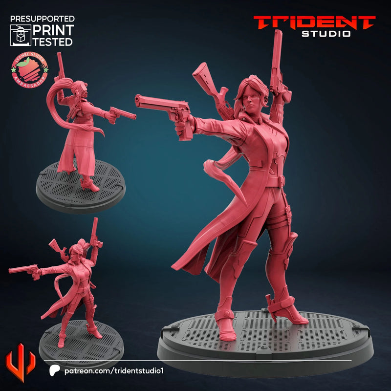 Elsa Bloodstone Marvel MCP-compatible 40mm resin proxy miniature by Trident Miniatures - product image 1