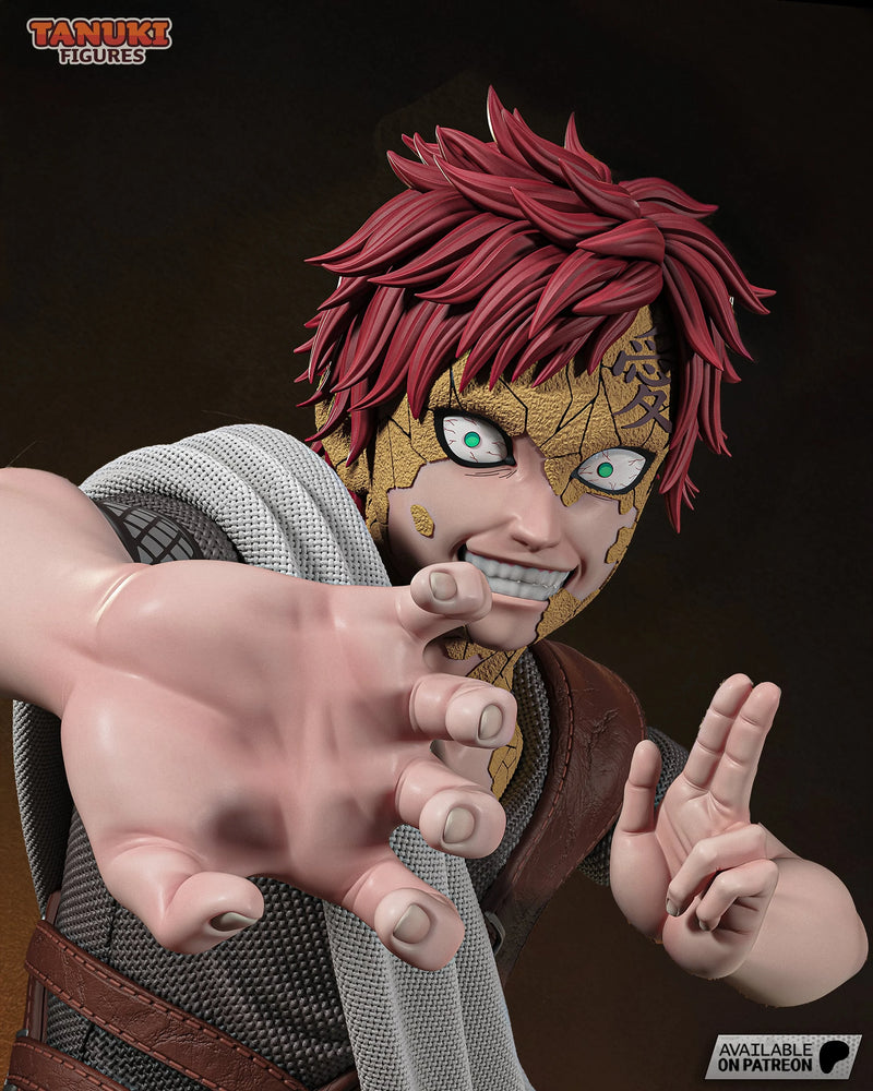 Gaara Resin Statue & Bust - Bust view 1