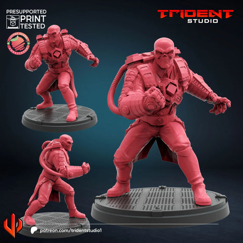 Red Skull Cosmic Cube Marvel MCP-compatible 40mm resin proxy miniature by Trident Miniatures - product image 1