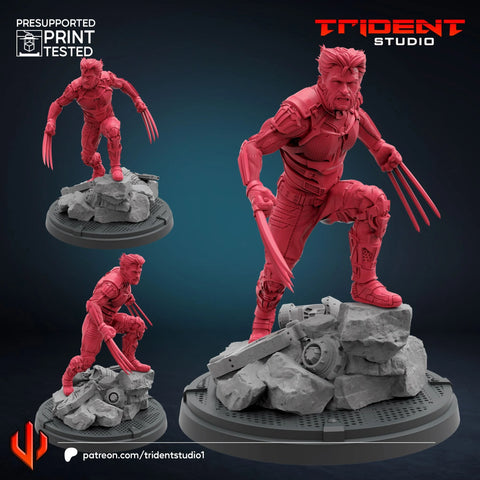 Wolverine X-Men Days Of Future Past Marvel MCP-compatible 40mm resin proxy miniature by Trident Miniatures - product image 1