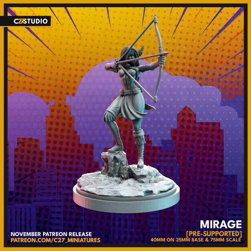 Moonstar Marvel MCP-compatible resin miniature by C27 Studios - product image 1