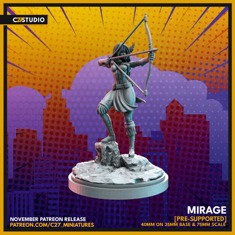 Moonstar Marvel MCP-compatible resin miniature by C27 Studios - product image 1