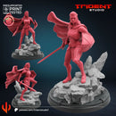 Captain Britain Betsy Marvel MCP-compatible 40mm resin proxy miniature by Trident Miniatures - product image 1