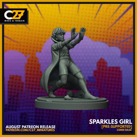 Jubilee (Aug 2021 Sculpt) Marvel MCP-compatible resin miniature by C27 Studios - product image 1
